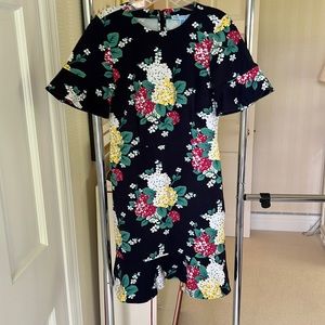 Draper James navy floral dress
